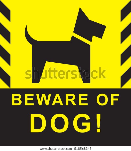 Beware Dog Warning Sign Keep Out のベクター画像素材 ロイヤリティフリー