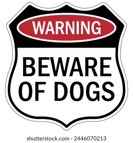 Cuidado con las señales de advertencia y etiquetas para perros