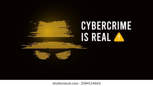 Beware of fraud. Symbol of cybercrime, cyber trap from unknown people. Concept of phishing through social media. Protect and secure your personal data from cybercrime