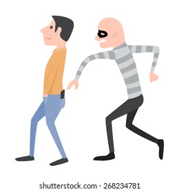 Beware, Pickpocket, Illustration Design.