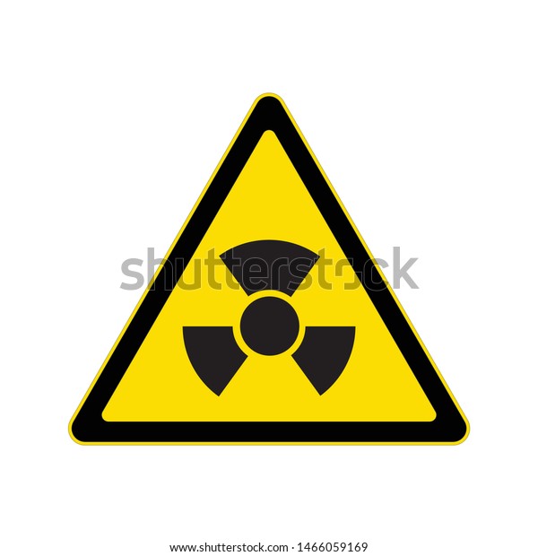 Beware Radioactive Material Sign Hazard Warning Stock Vector (Royalty ...