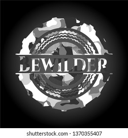 Bewilder on grey camouflage texture