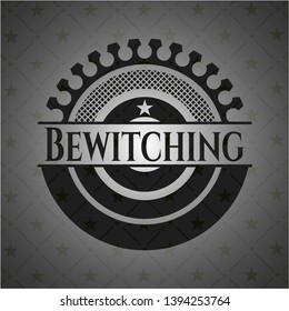 Bewitching black emblem. Vector Illustration. Detailed.