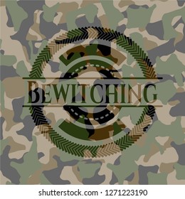 Bewitching camouflaged emblem