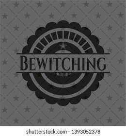 Bewitching dark badge. Vector Illustration. Detailed.