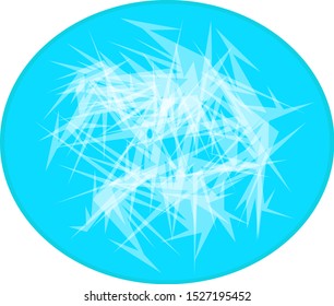 bewitching patterns on the surface of a frozen winter lake cold season concept object for design on a white background