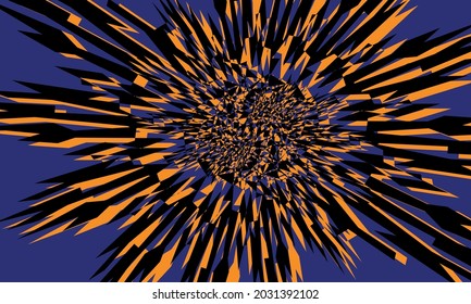 bewitching star close-up on a dark purple background