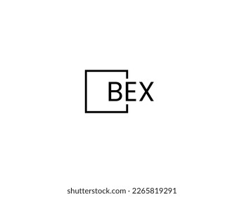 BEX Letter Initial Logo Design Vector Illustration