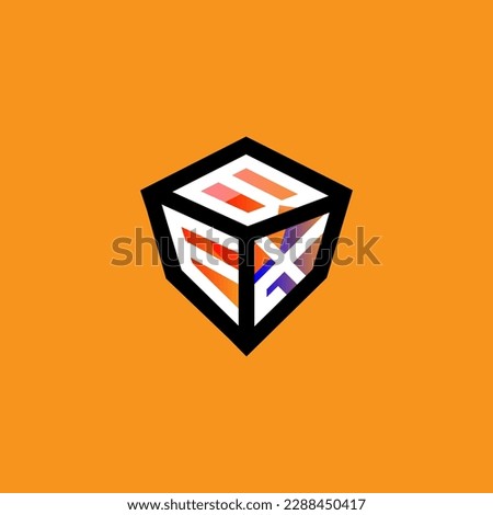 BEX letter logo creative design with vector graphic, BEX simple and modern logo.