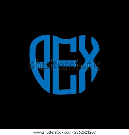 BEX letter logo creative design. BEX unique design.
