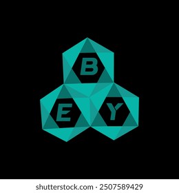 BEY creative minimalist letter logo. BEY unique vector initials alphabet letter logo design
