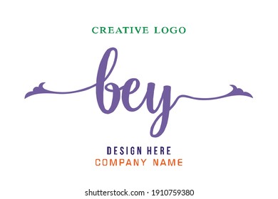 BEY lettering logo is simple, easy to understand and authoritative