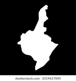 Beylagan district map, administrative division of Azerbaijan.
