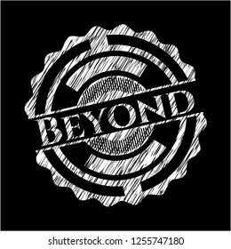 Beyond chalkboard emblem