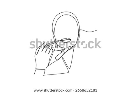 Beyond clinic concept. Single line draw design. Vector graphic illustration