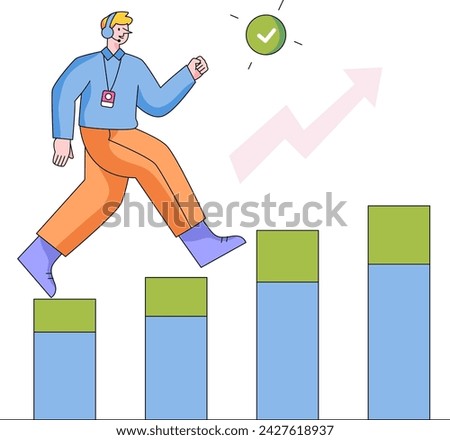 Beyond Expectation Customer Service Illustration