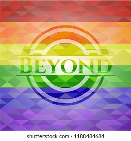 Beyond lgbt colors emblem 