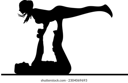 "Beyond Limits: Vector Silhouette Illustration Showcasing the Most Difficult Acrobatic Yoga Poses"
"Unleashing the Impossible: Silhouette Vector Art Depicting the Most Demanding Acrobat Yoga Positions