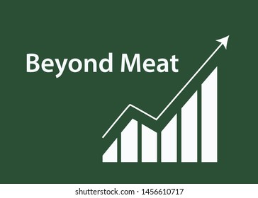 Beyond Meat Vector Illustration. Minimalist Lettering Art.