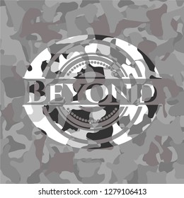 Beyond on grey camouflage pattern