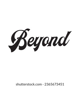 beyond text on white background.