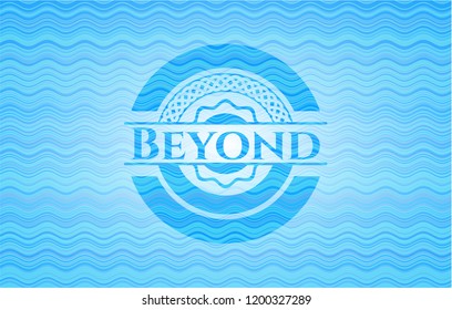 Beyond water concept emblem.