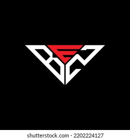 BEZ letter logo creative design with vector graphic, BEZ simple and modern logo in triangle shape.