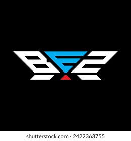 BEZ Brief Logo Vektordesign, BEZ einfaches und modernes Logo. BEZ luxuriöses Alphabet-Design  