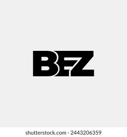 BEZ letter monogram typography logo