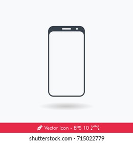 Bezel Less Display Smartphone Icon/Vector