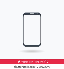 Bezel Less Display Smartphone Icon/Vector