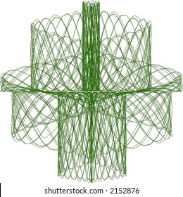 Bezier curve mathematical line art