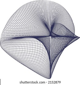 Bezier curve mathematical line art