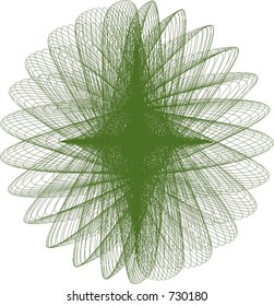 Bezier curves line art vector drawing
