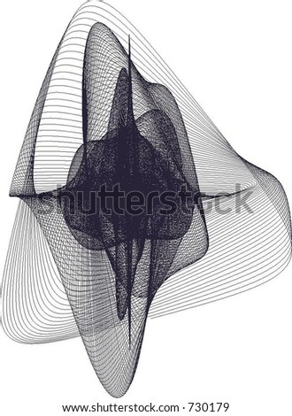Bezier curves line art vector drawing