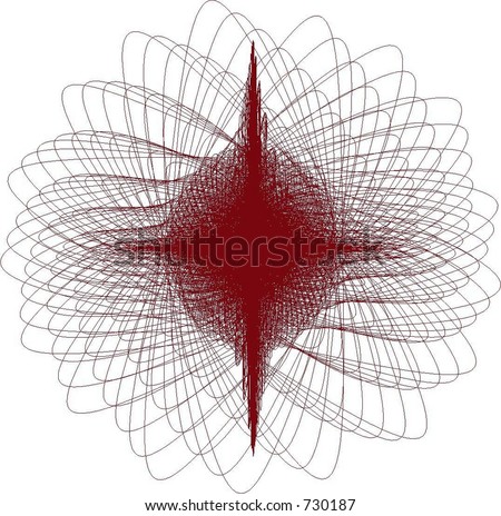 Bezier curves line art vector drawing