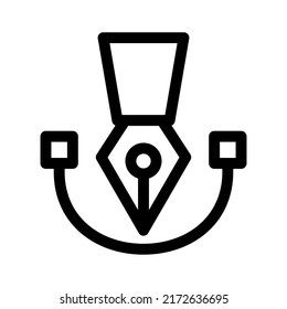 bezier icon or logo isolated sign symbol vector illustration - high quality black style vector icons
