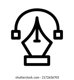 bezier icon or logo isolated sign symbol vector illustration - high quality black style vector icons
