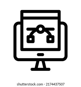 bezier icon or logo isolated sign symbol vector illustration - high quality black style vector icons
