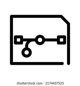 bezier icon or logo isolated sign symbol vector illustration - high quality black style vector icons
