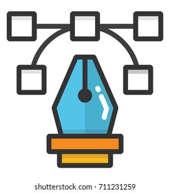 Bezier Vector Icon