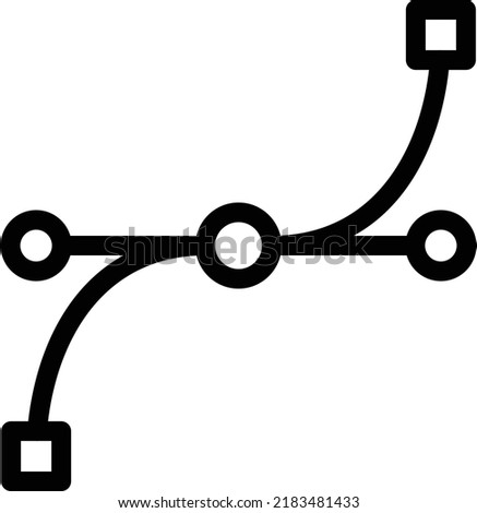 bezier Vector illustration on a transparent background.Premium quality symmbols.Stroke vector icon for concept and graphic design.