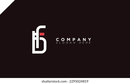 Letras alfabéticas BF Iniciales Logotipo Monograma FB, B y F