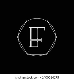 BF BC logo design fully customize vector file