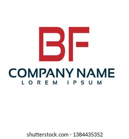 BF company linked letter logo concept. Designed for your web site design, logo, app, UI. initial logo design
