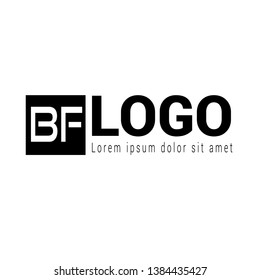 BF company linked letter logo concept. Designed for your web site design, logo, app, UI. initial logo design