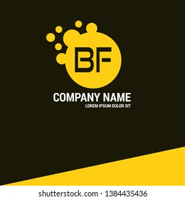 BF company linked letter logo concept. Designed for your web site design, logo, app, UI. initial logo design