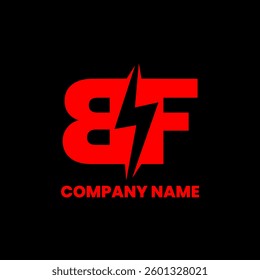 BF electric illustration of an abstract background with text