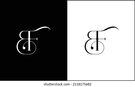 BF, FB Abstract Letters Logo Monogram