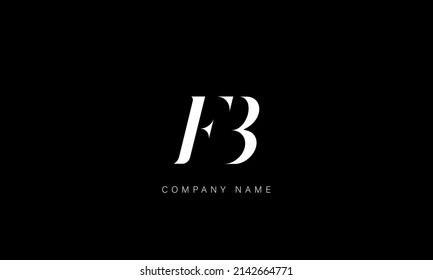 BF, FB Alphabet Buchstaben Logo-Monogramm